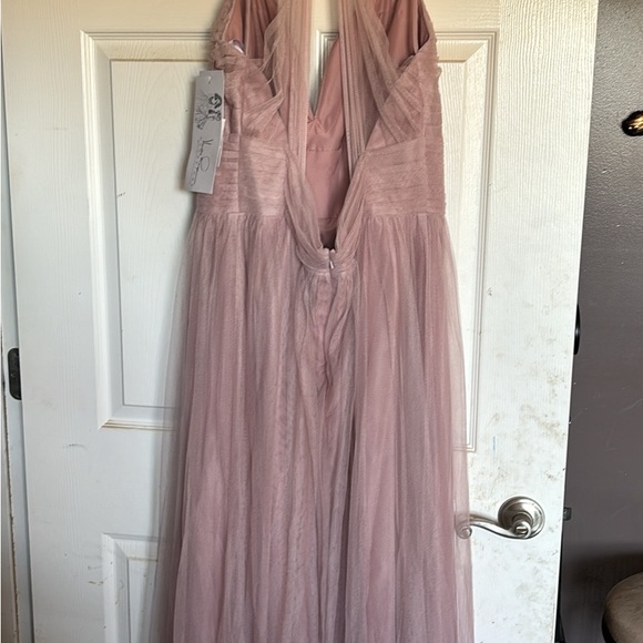 Bridesmaid dress. Never worn. Size 22. Color is mauve - Picture 2 of 4